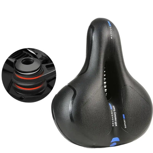"Hollow Breathable Shock-Absorbing MTB Road Bike Saddle – Comfortable Big Butt Seat"