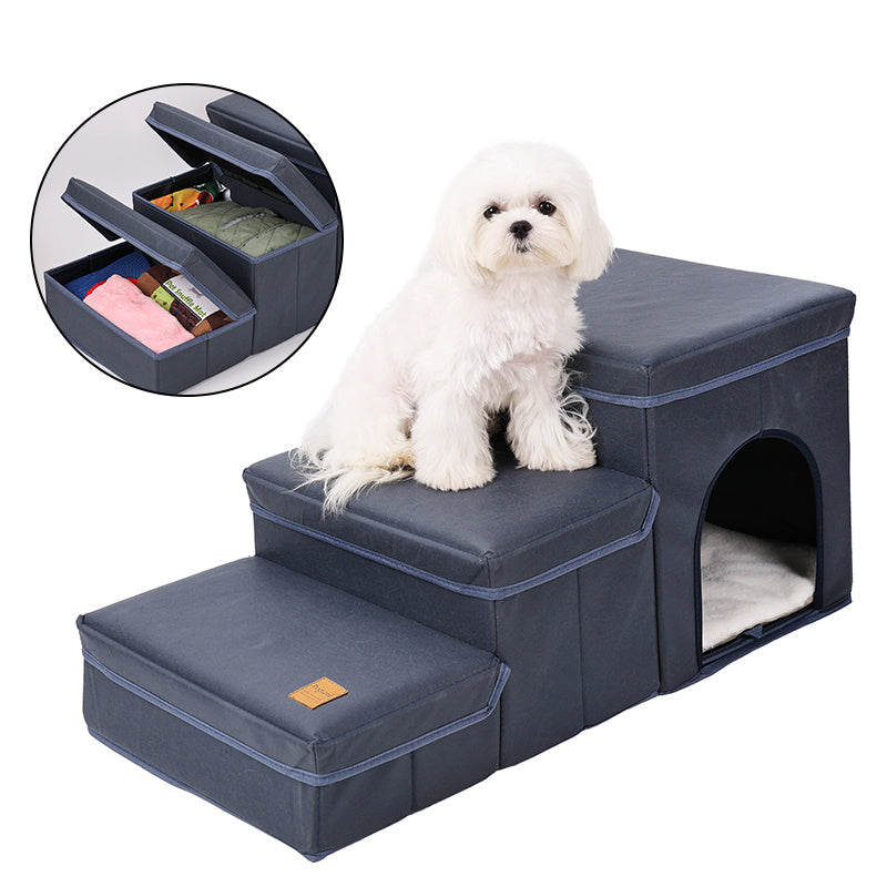 Foldable Dog Stairs With Storage